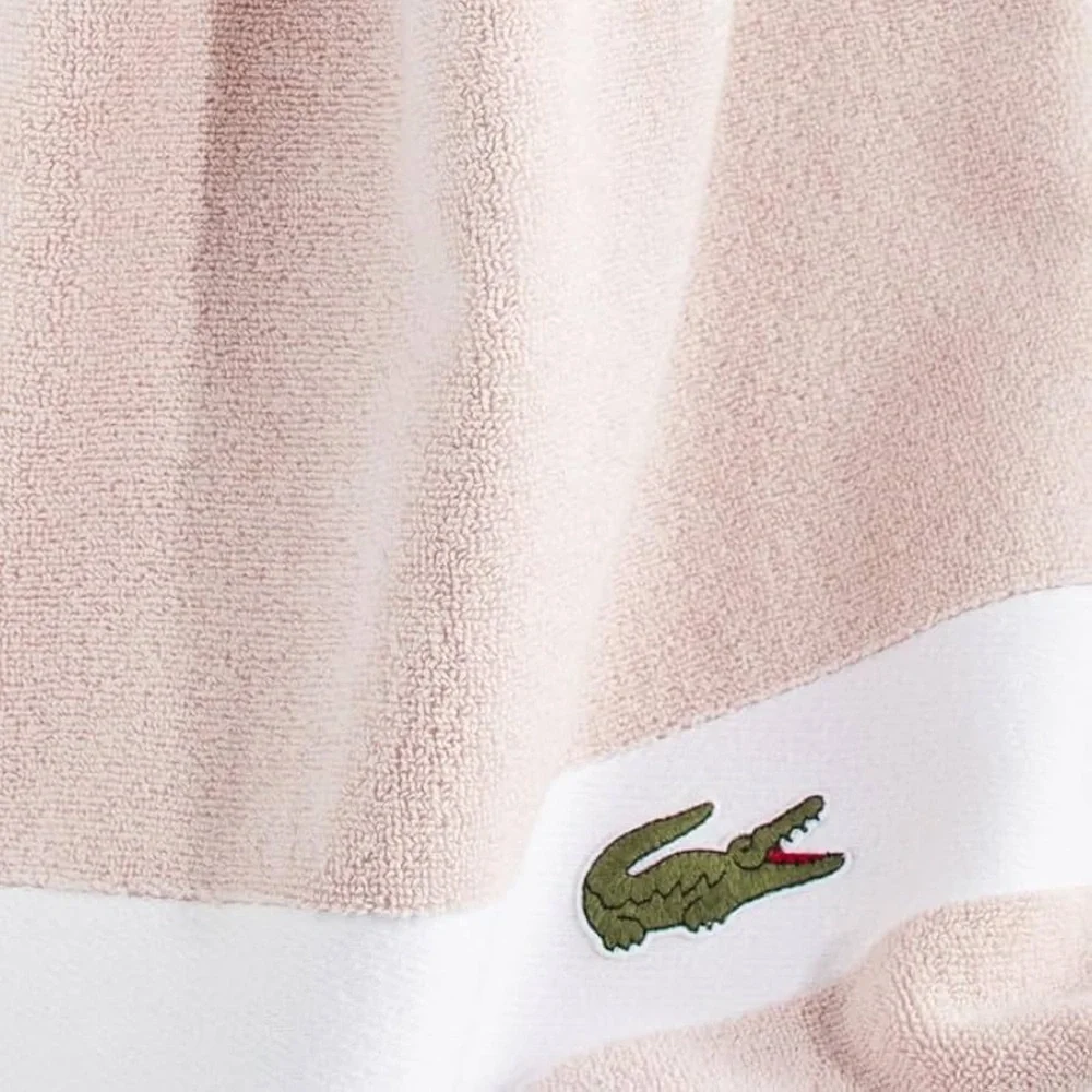 Lacoste Heritage Supima Cotton 6-Piece Towel Set: 2 Bath Towels, 2 Hand Towels